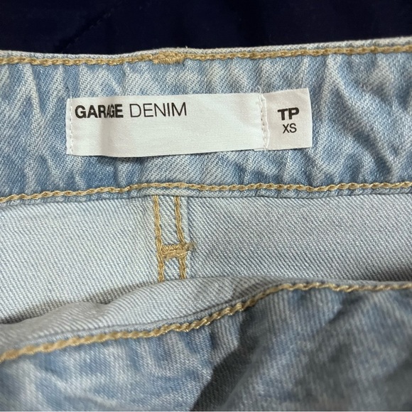 Garage criss cross mini skirt - XS - light blue denim - Picture 2 of 2